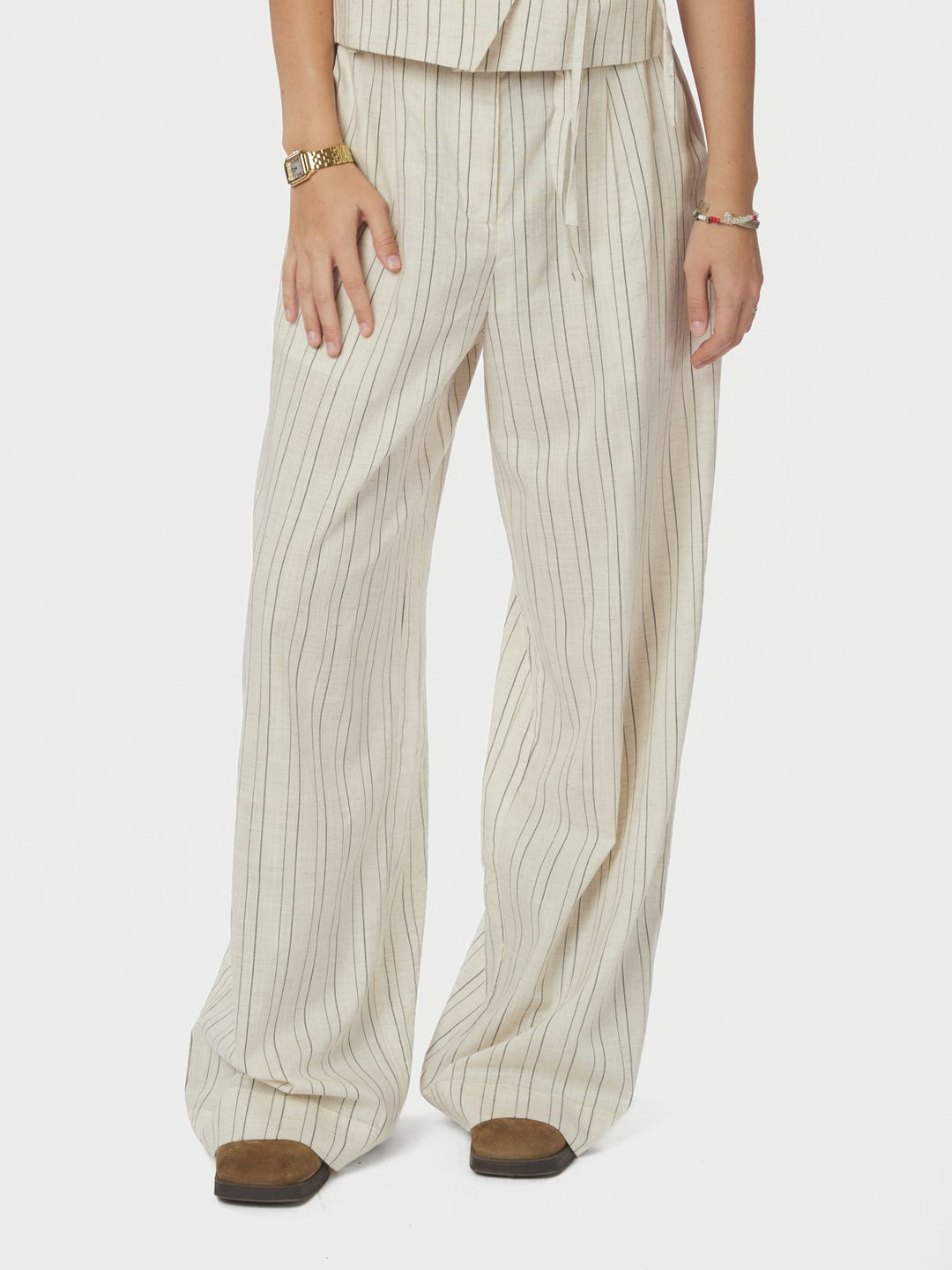 Malba Stripe Pants  Natural