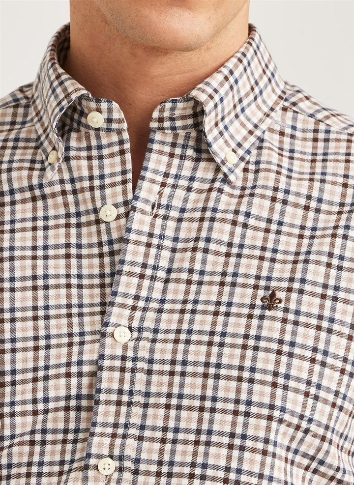 Watts Check Shirt-Slim Fit  Grey