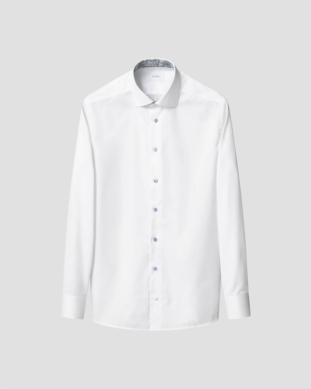 Floral Effect Signature Twill Shirt  White