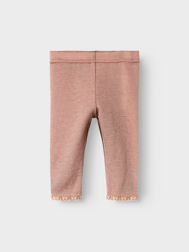 Nbfnoel Nab Wool Slim Legging Lil  Lysebrun