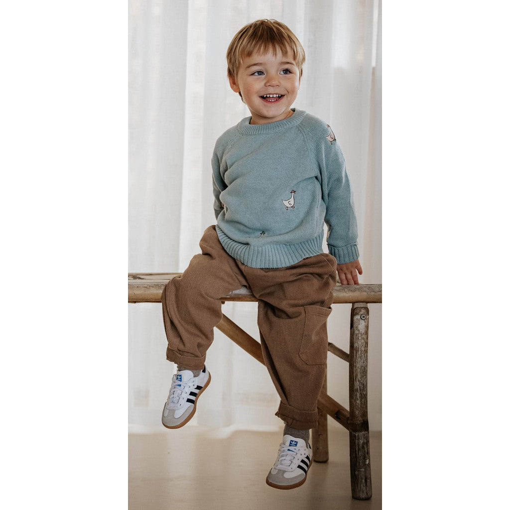MAHDI KNIT PULLOVER  Slate