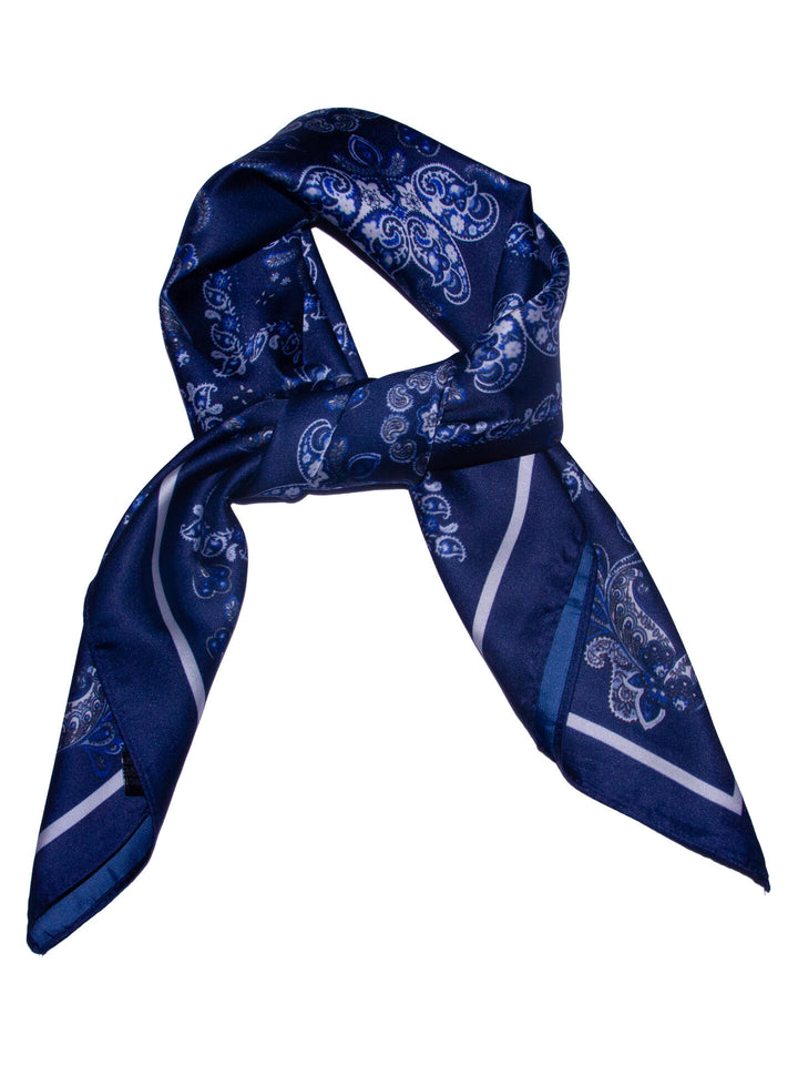 skjerf multi paisley  Navy