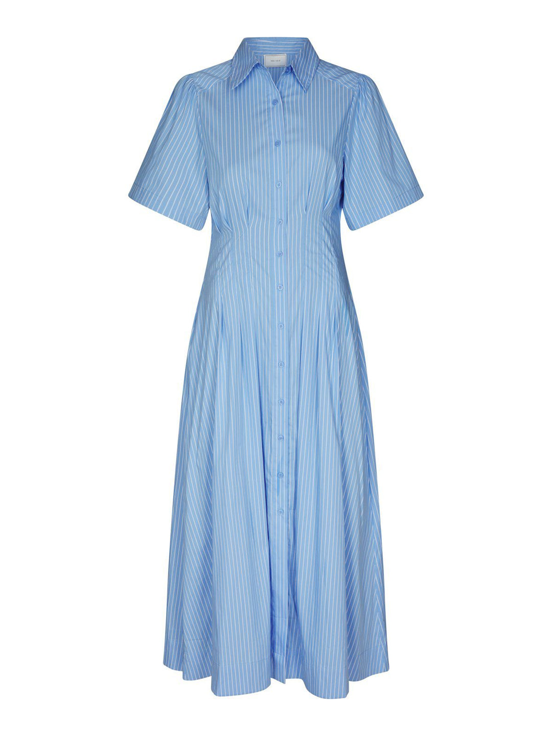 Baia Stripe Poplin Dress  Light Blue