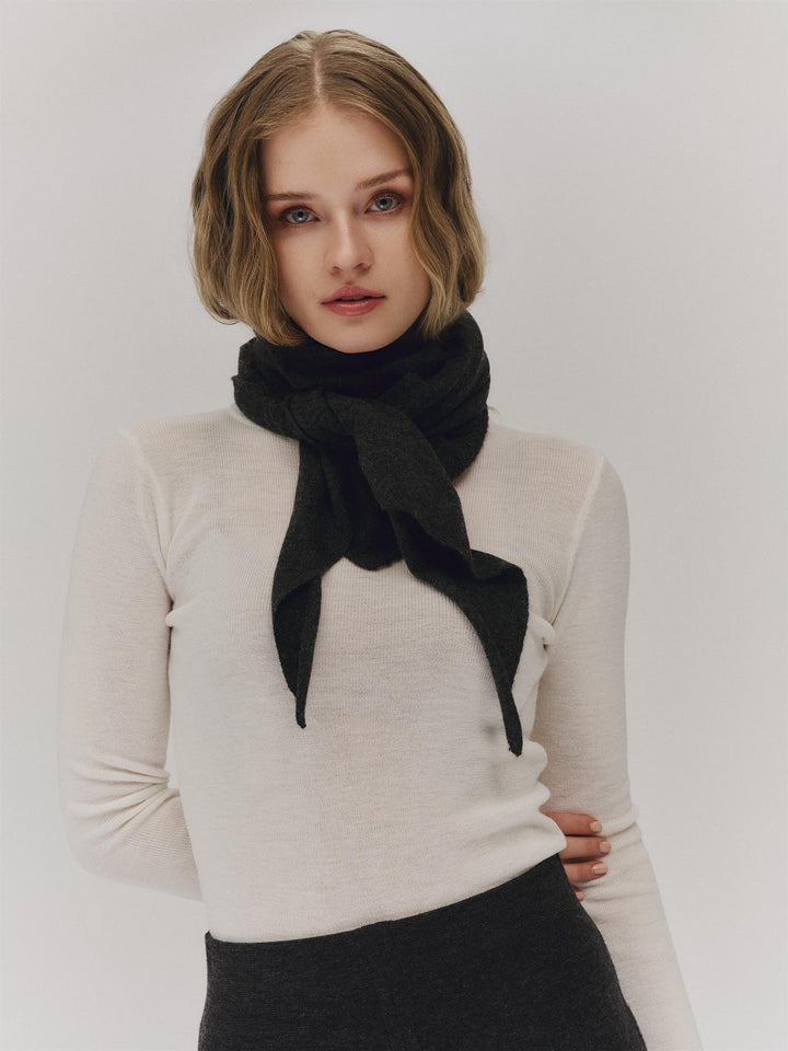 Ronja cashmere scarf  Dark Grey Melange