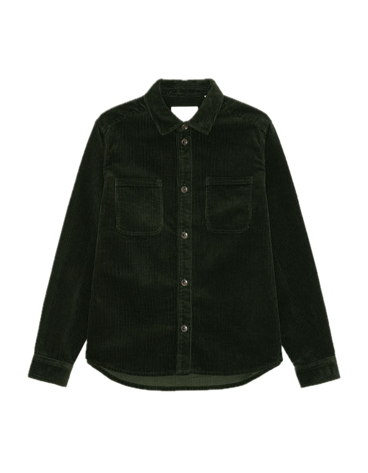 Corduroy Overshirt  Rosin Green