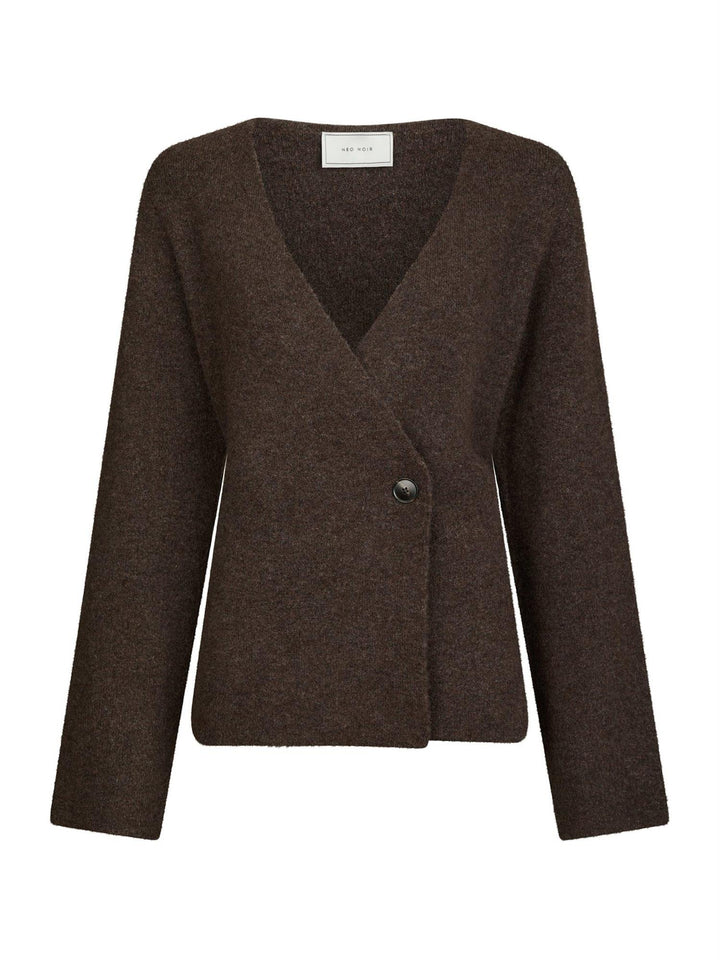 Marie Louise Knit Cardigan  Brown Melange