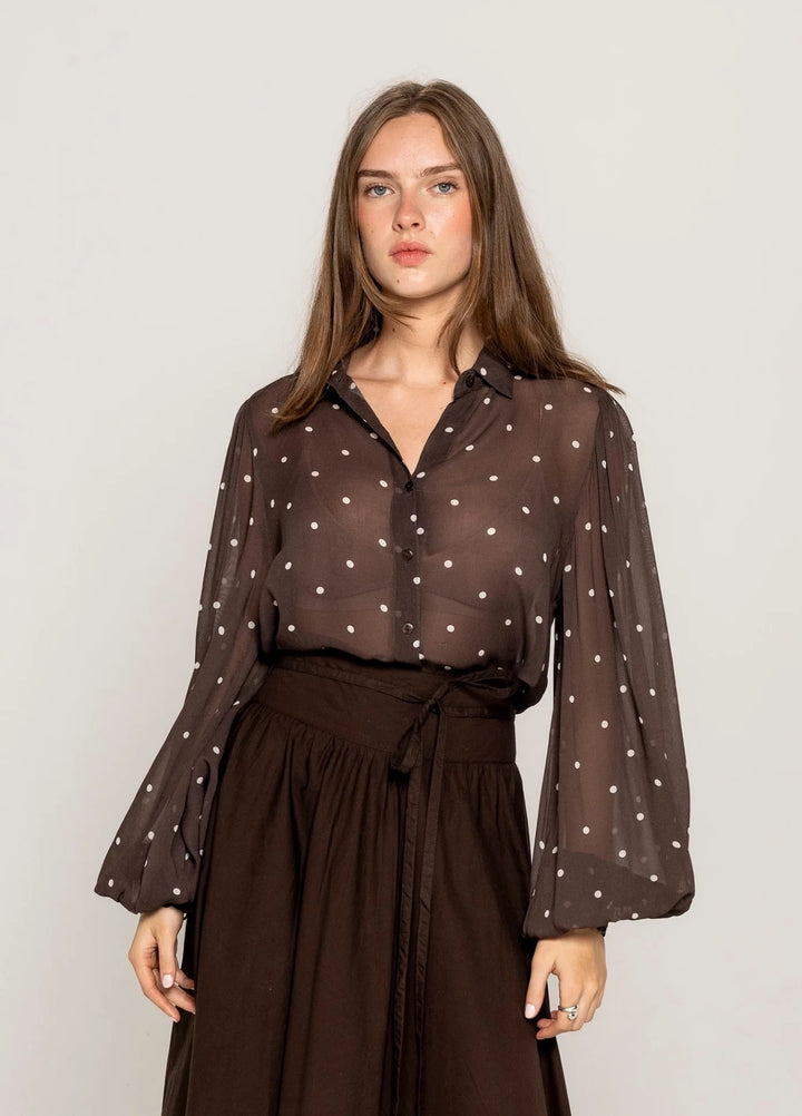 Anaya Shirt French Dot  French Dot