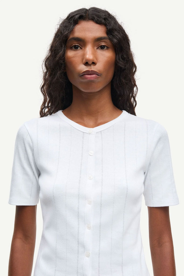 Sajuni Ss Cardigan  White