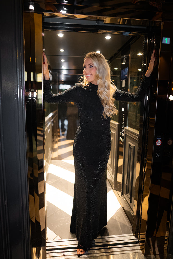 LUXE SEQUIN BODY  Black