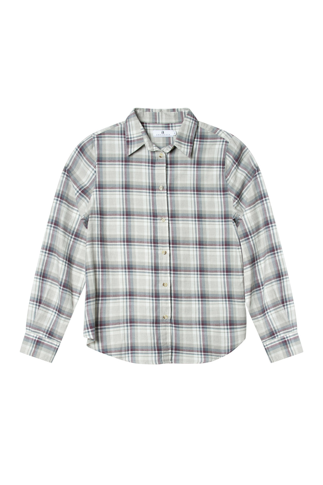 Arc Tartan Check  Grey/Burgundy Combo
