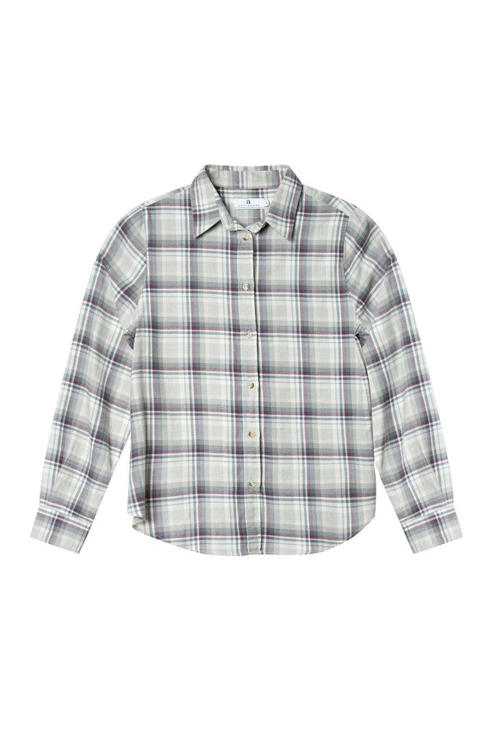 Arc Tartan Check  Grey/Burgundy Combo