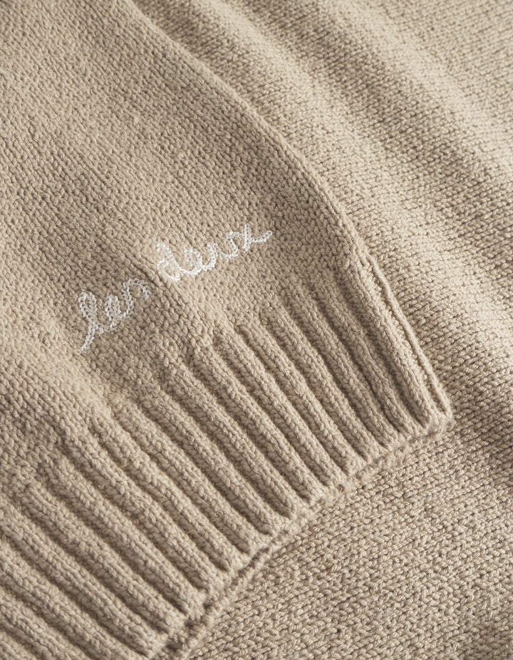 Brad Roundneck Knit KIDS  Dark Sand