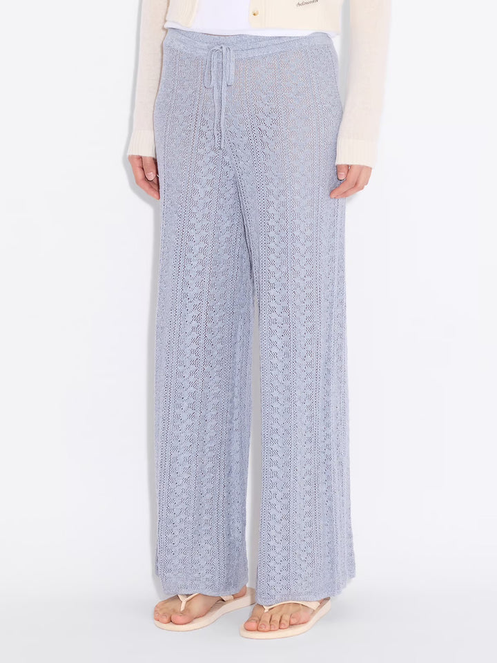 Kelp Crochet Trousers  Blue Mix