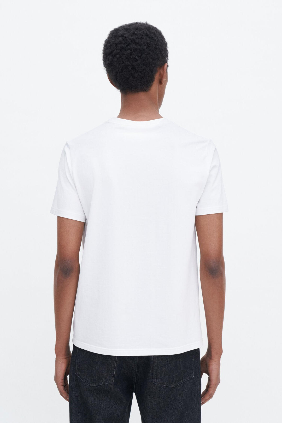 STRETCH COTTON TEE  White