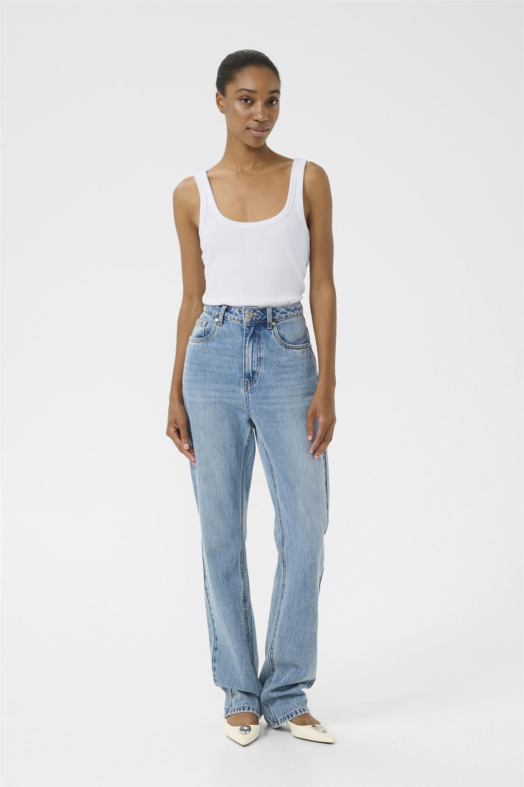 Drew Logo Top 2.0  Bright White