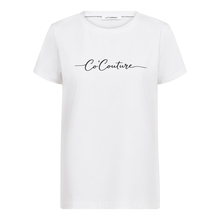 Signature Script Tee  White