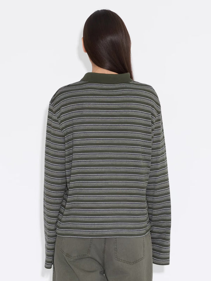 SUNNY POLO  Green Stripe
