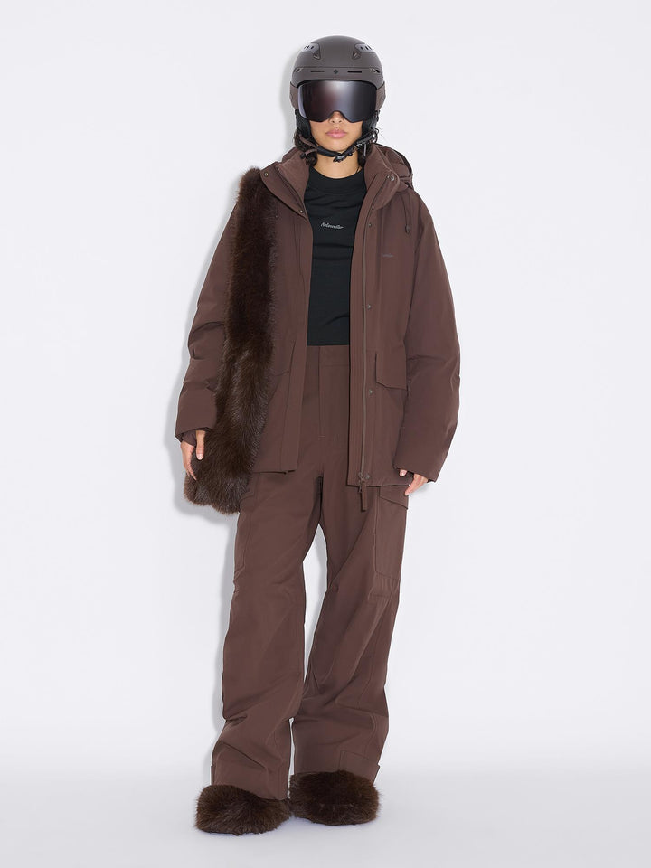W Tryvann Down Jacket 25-04_ski  Dk. Brown