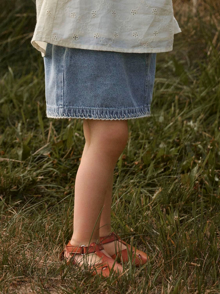funda Loose Dnm Skirt  Mellomblå