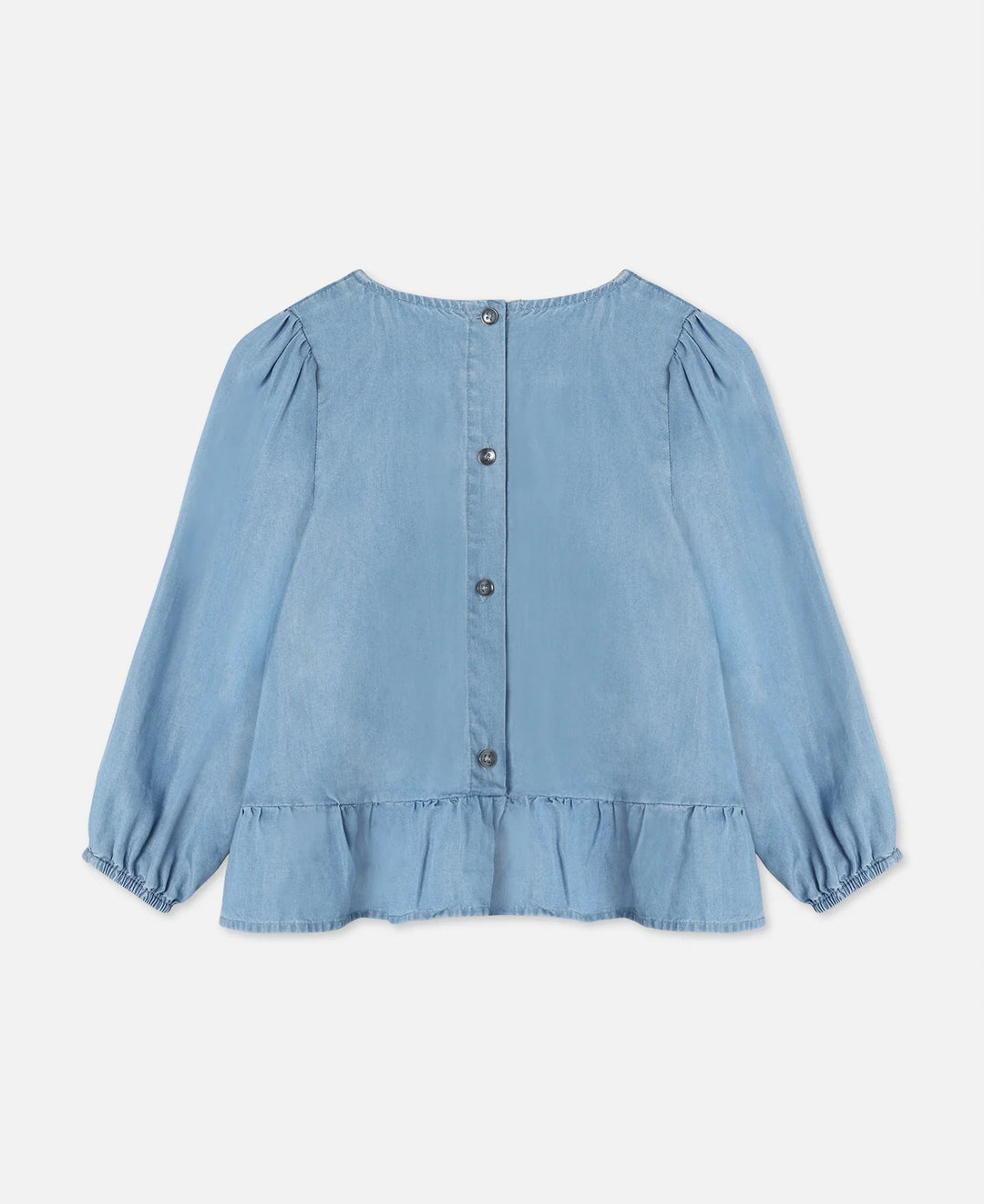 HELENE LS BLOUSE  Medium Denim Blue