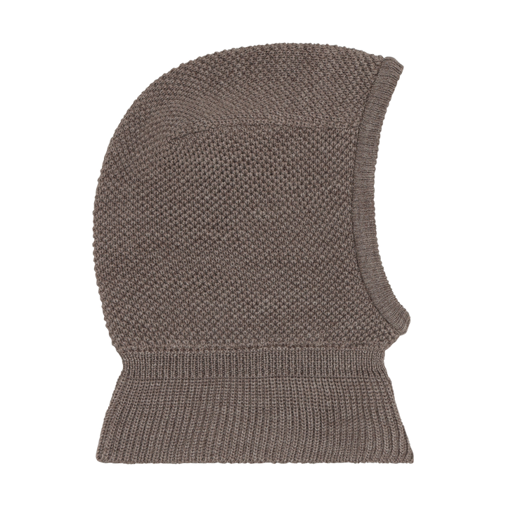Balaclava Wool Knit Windstop  Cinder Melange