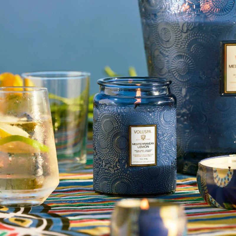 Large Jar Candle, 100 tim, 455 g  Mediterranean Lemon