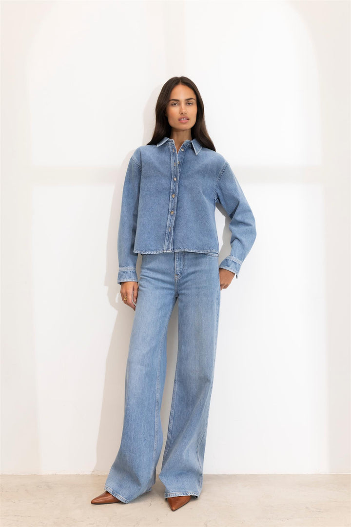 Francis Shirt  Mid Blue