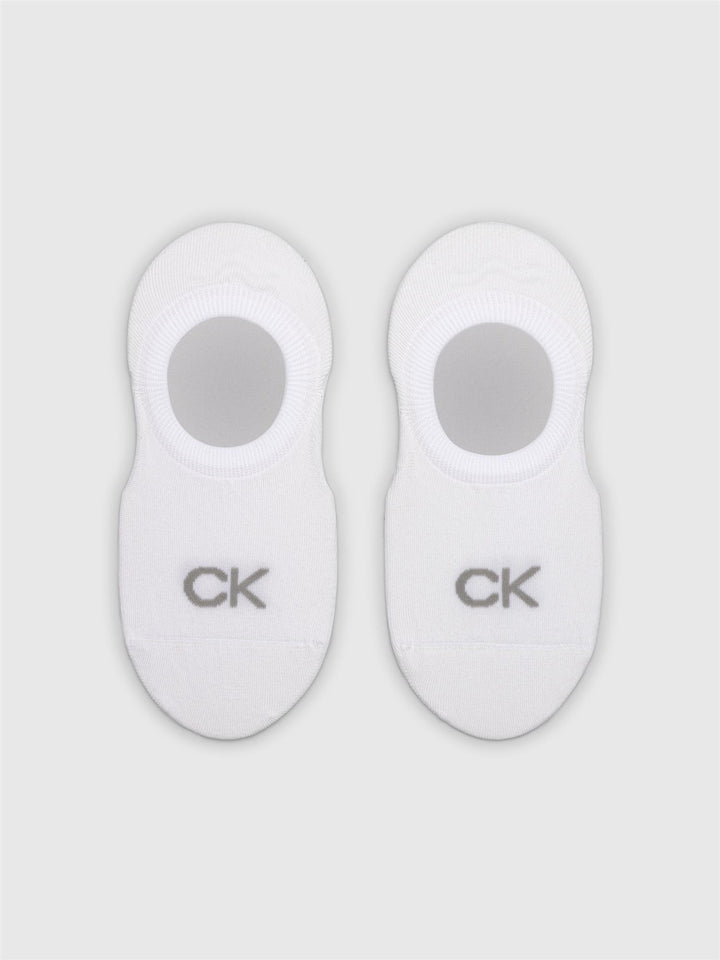 Ck 2pk Footie high cut  White