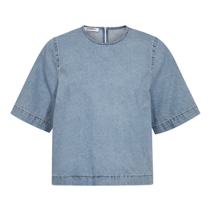 CindyCC Denim Blouse  Fade Denim