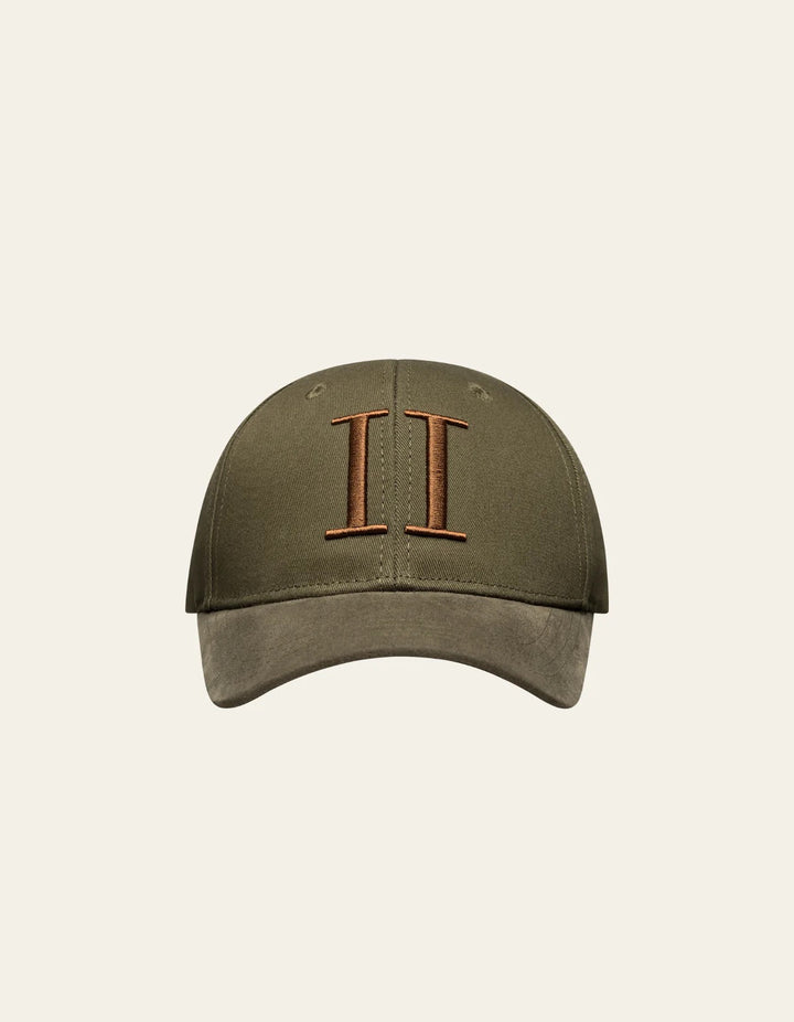 Baseball Cap Suede II  Olive Night/Terracotta