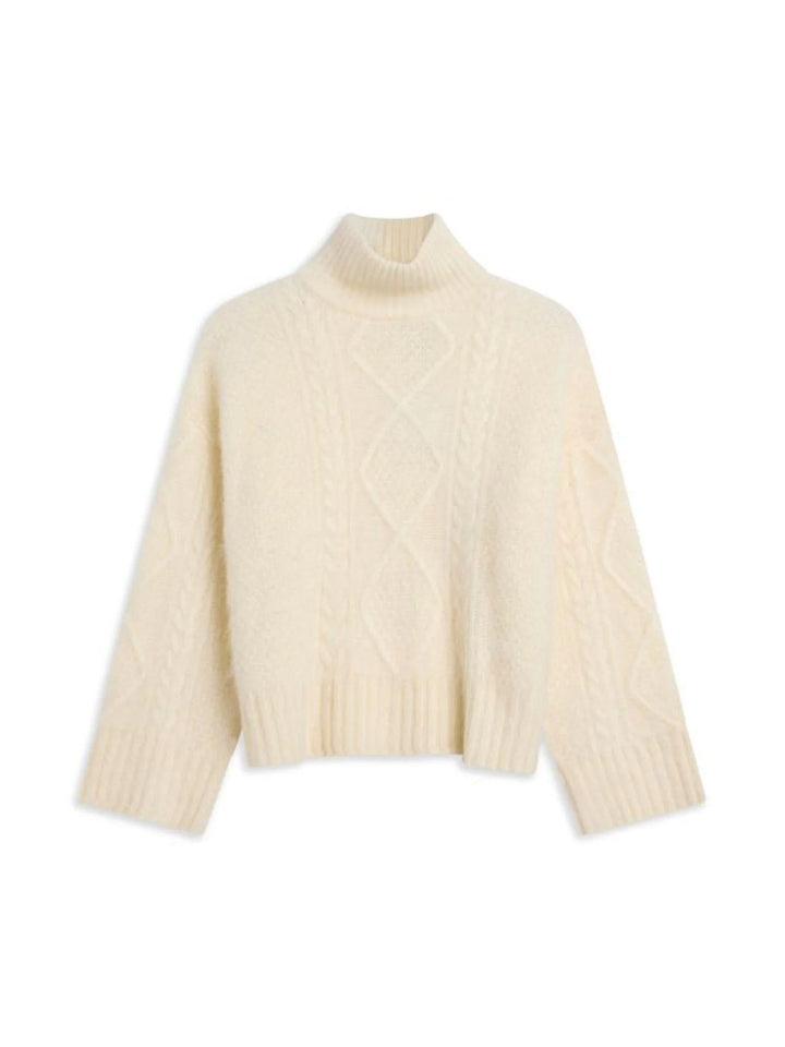 Peyton Brushed Sweater White
