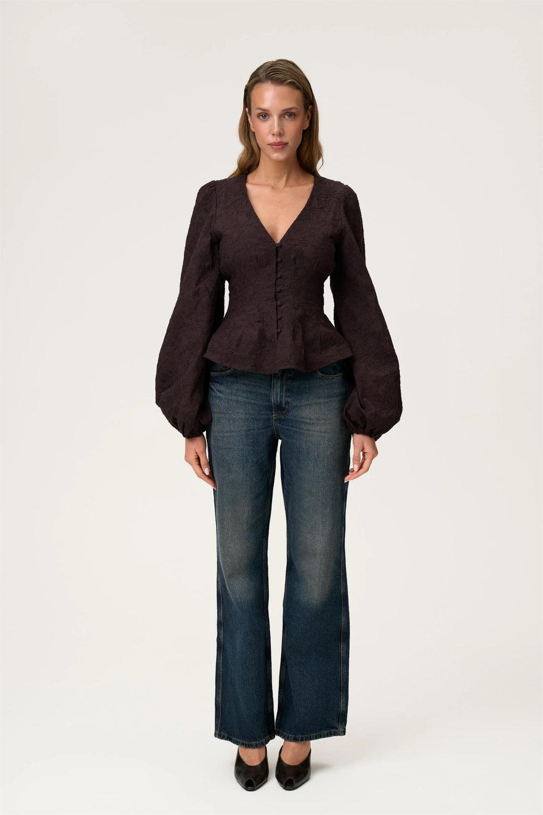 PALENA BLOUSE  Brown