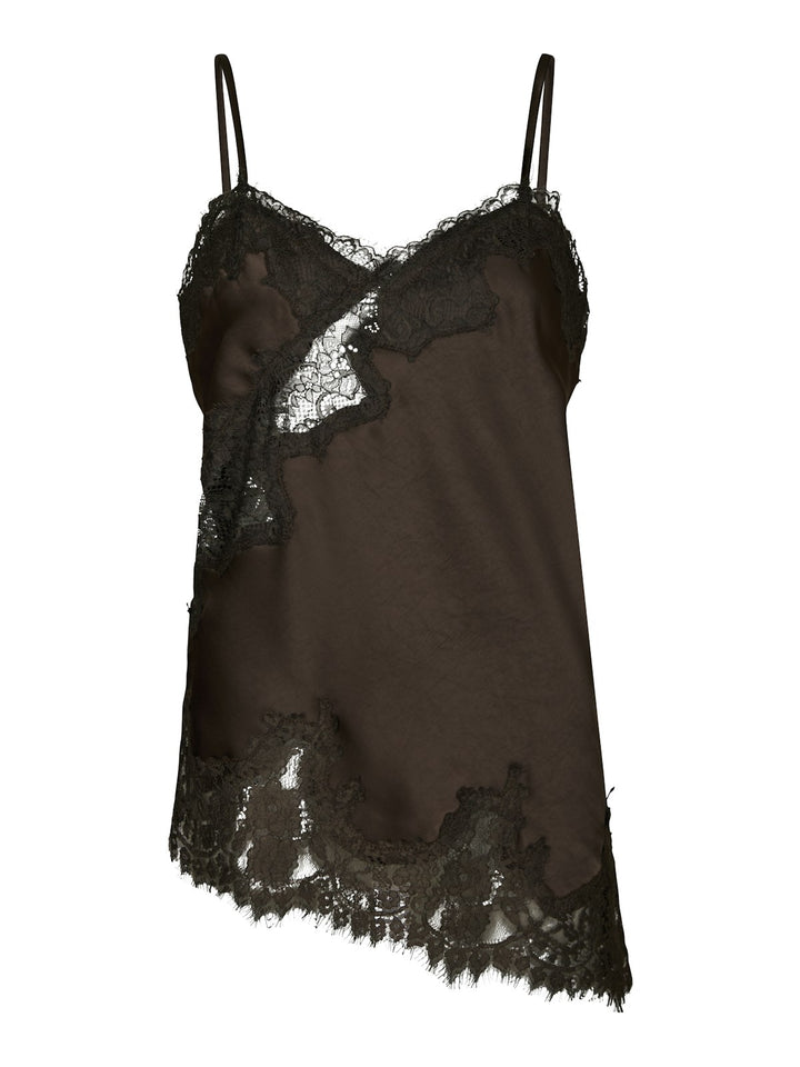 Viole Lace Top  Dark Brown