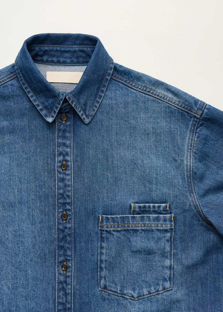 Casy Shirt Denim  Worn Blue