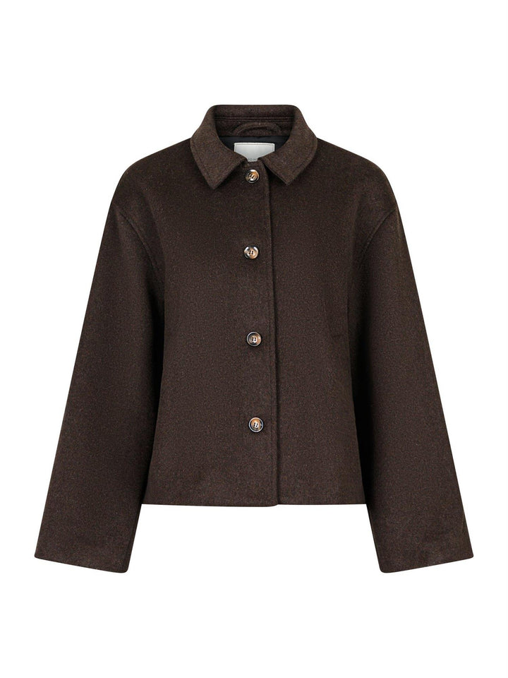 Hamra Wool Jacket  Chocolate Brown