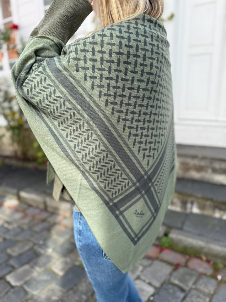 Triangle Trinity cashmere  Moss/Asphalt