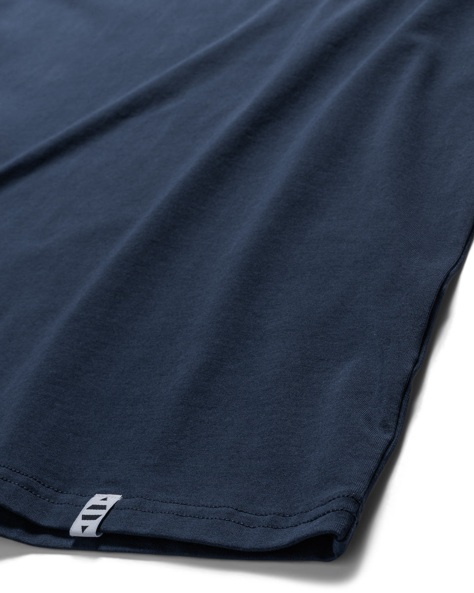 Organic Cotton Crew Tee  Navy