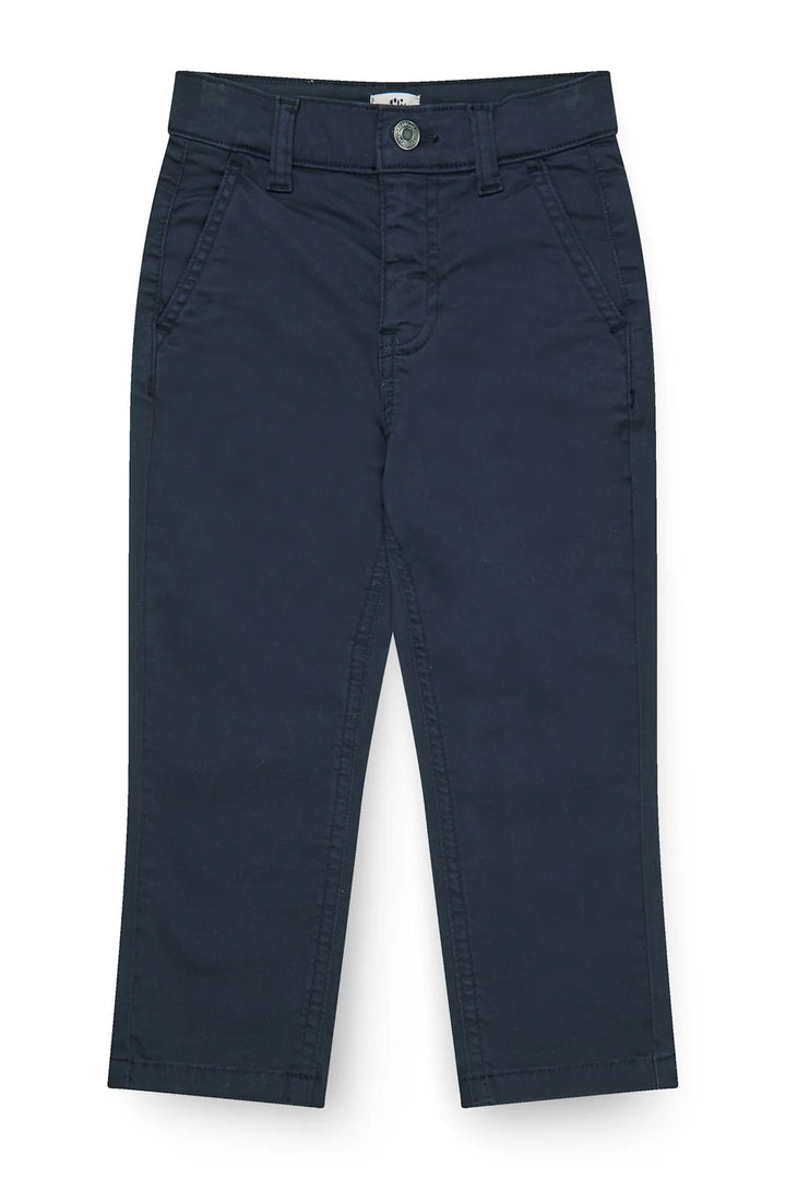 SILKY TWILL CHINOS SLIM - WITH STRETCH  Navy