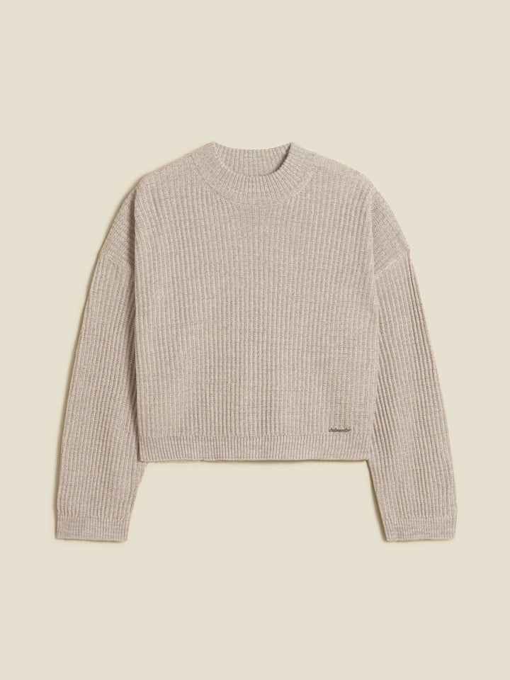 Line Crew Neck  Grey Mix