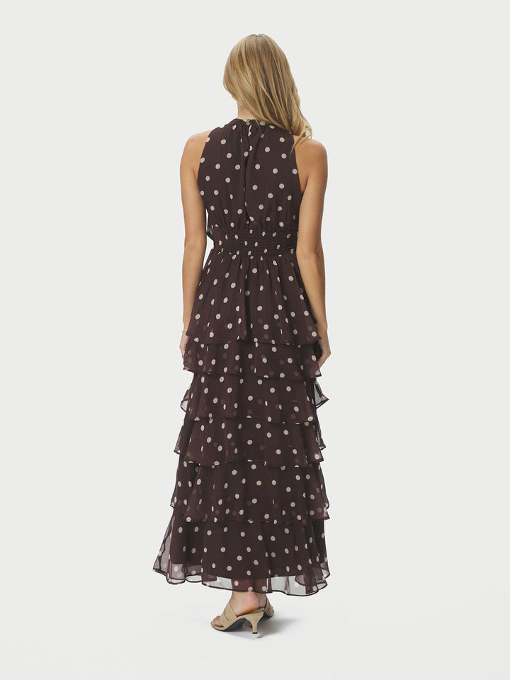 Marli Big Dot Dress  Brown