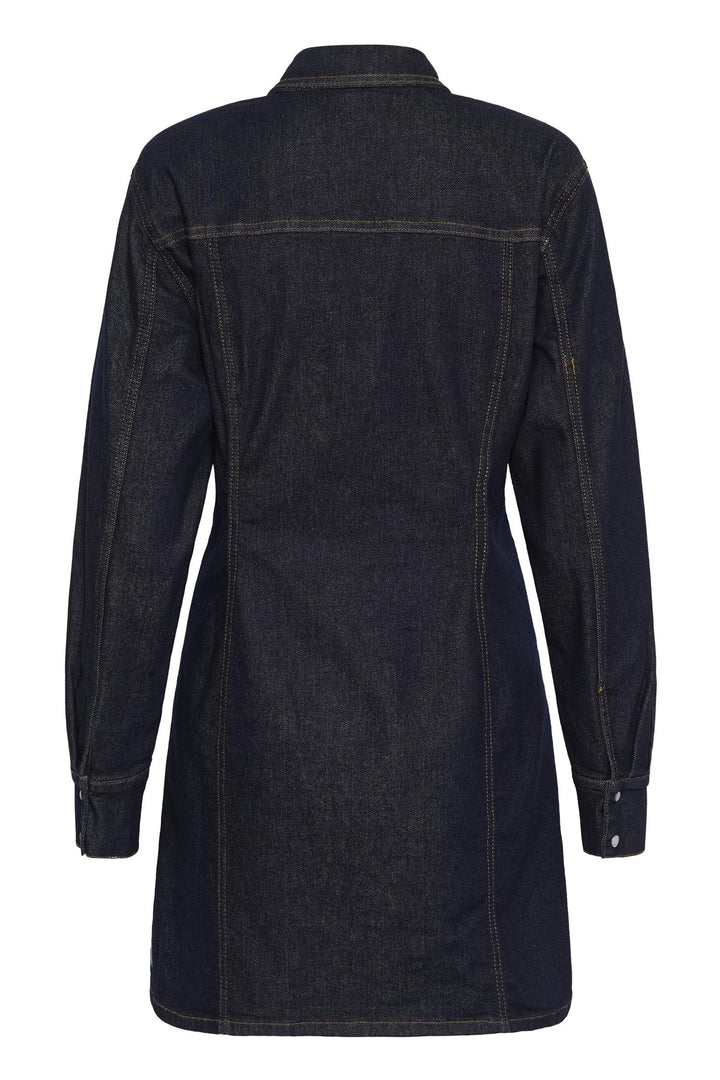 Gzmae Dress  Dark Blue Rinse