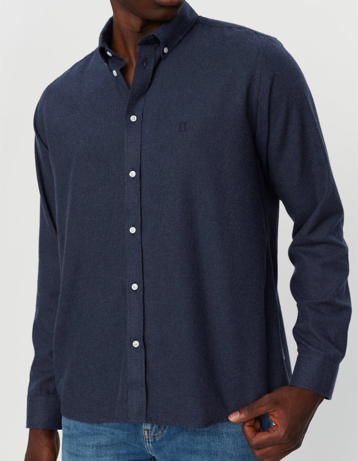 Desert Reg Shirt  Dark Navy Melange