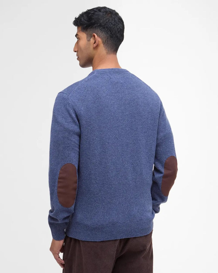 Essential Patch Crew Neck Sweater  Dark Indigo