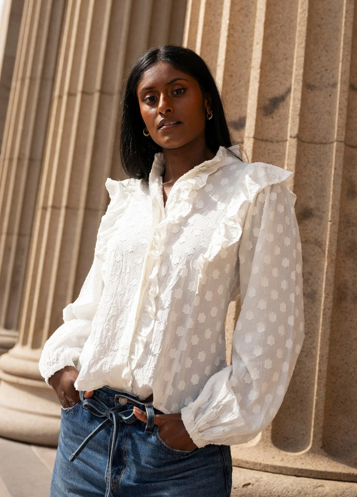 Maya Blouse  Powder