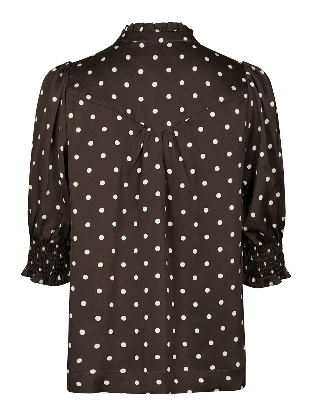 Diana Dot Blouse  Dark Brown