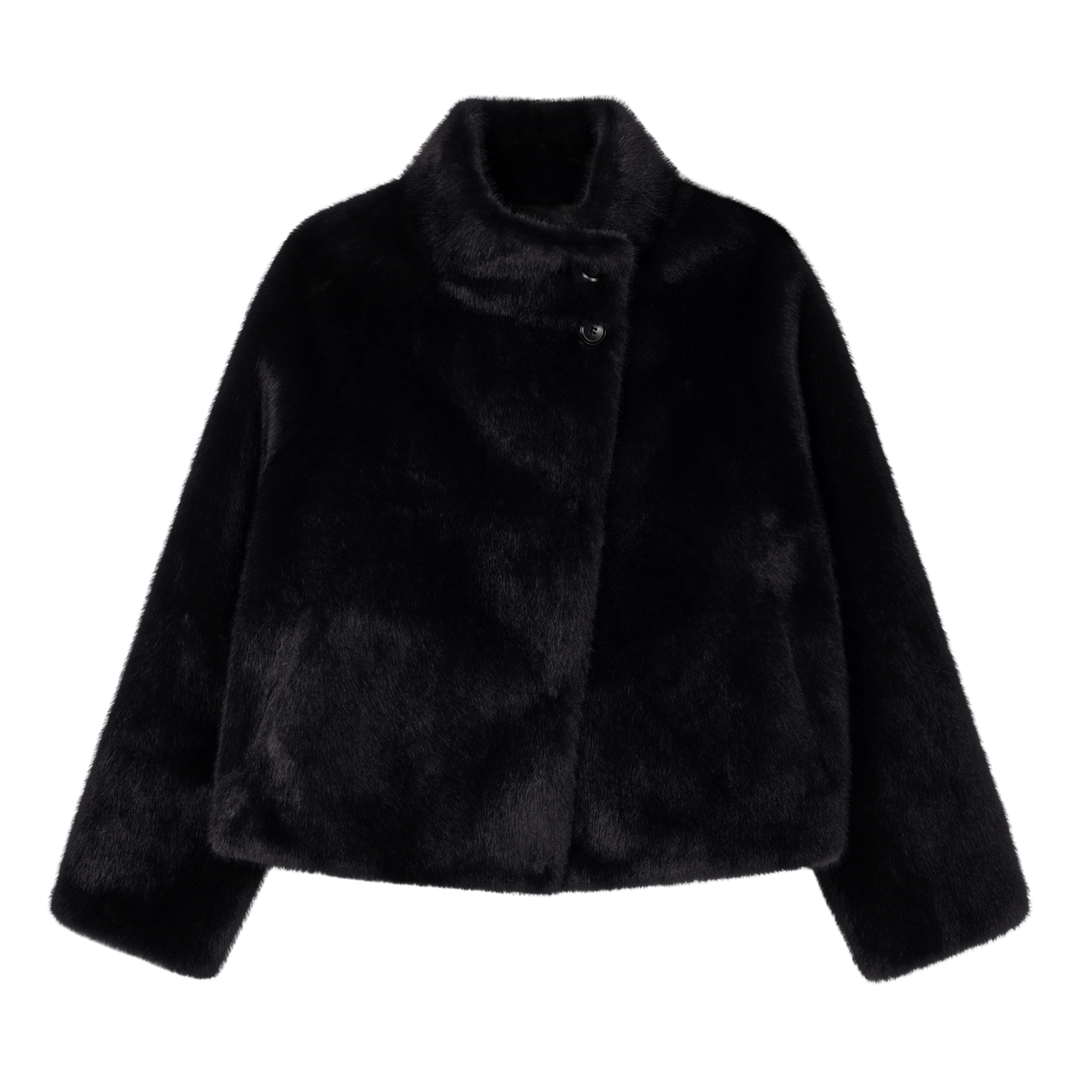 MALLOW FAUX MINK  Dk Grey