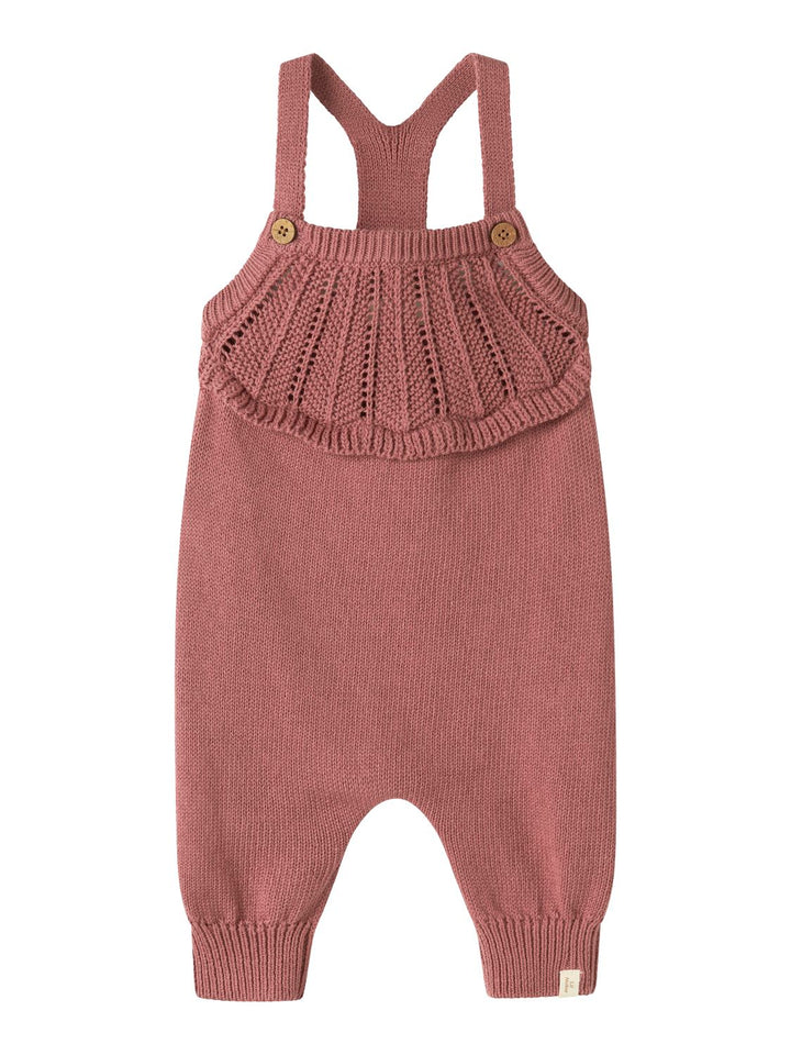 Noda Ls Knit Overall  Mellomrosa