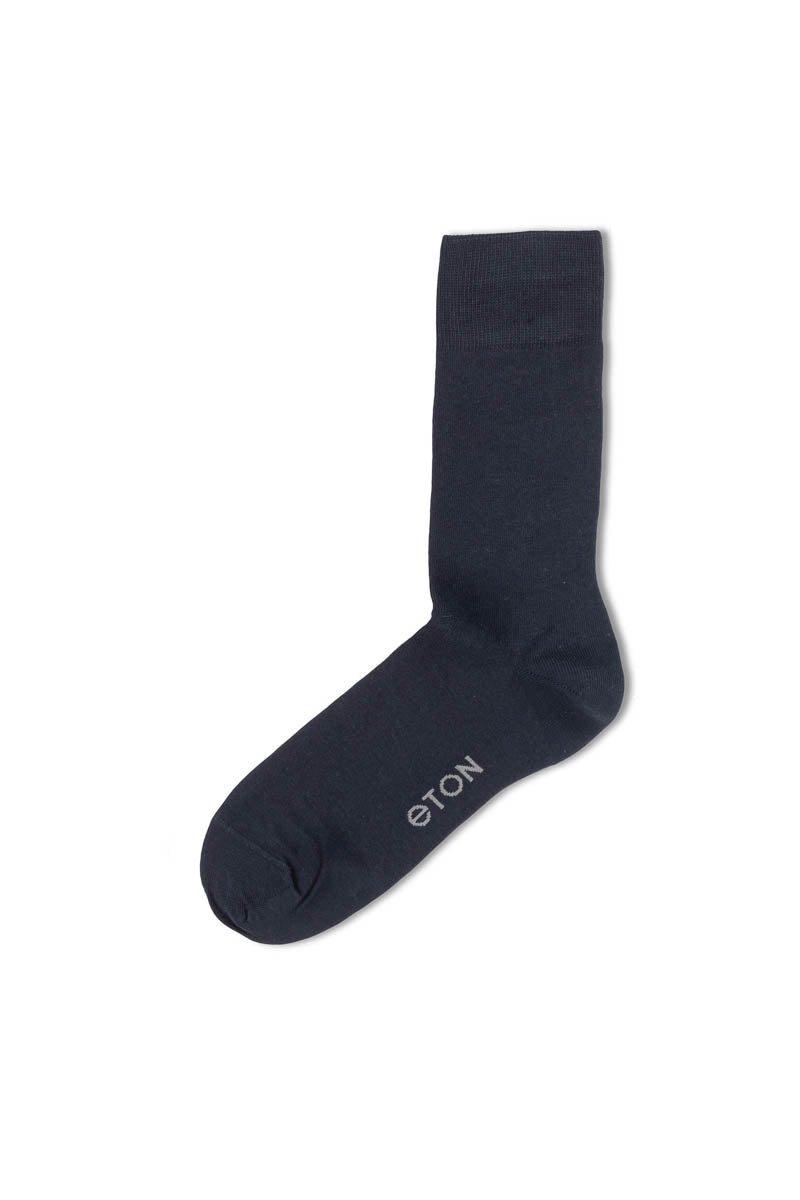 Eton Cotton/lycra Plain  Dark Blue