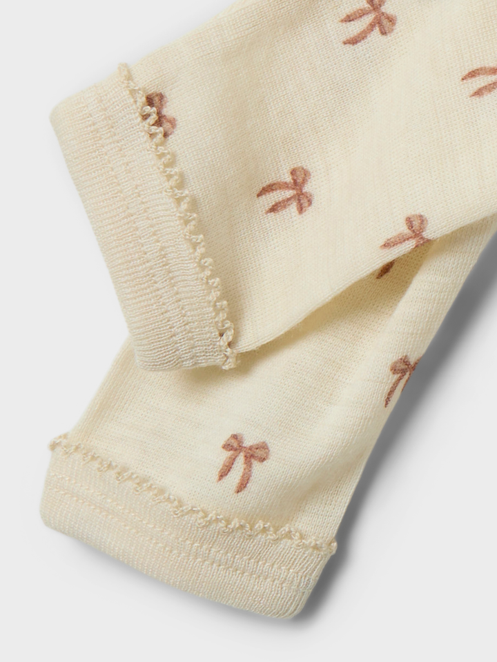 NBFNALU WO/MO SLIM LEGGING LIL NOOS  Offwhite