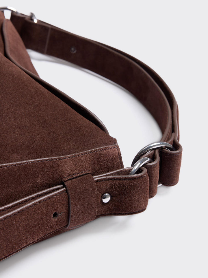 Bud Slouchy Suede Tote Bag  Brown